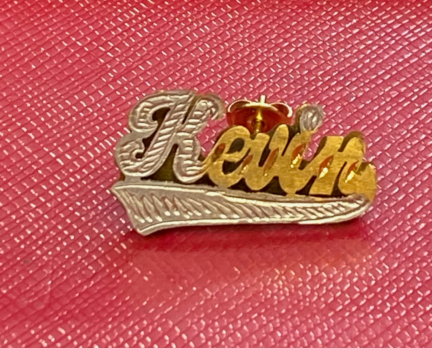 personalized stud name earring one set (two side ) stright tail