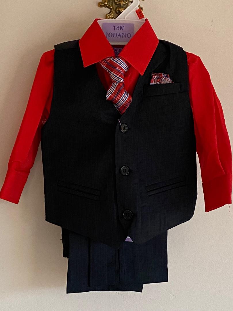 4pcs Baby Toddler Formal Outfits Set Infant Boy Wedding Christening Tuxedo Suit