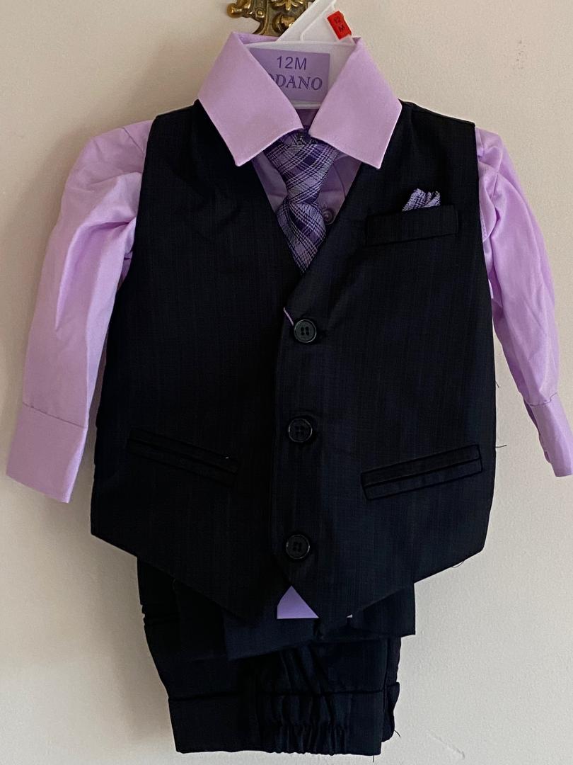 4pcs Baby Toddler Formal Outfits Set Infant Boy Wedding Christening Tuxedo Suit