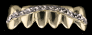 Gold Teeth Caps Grillz mold kit 6 teeth Grills gold plated - white gold -10k - 14k /z3