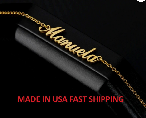 personalized name anklet for women