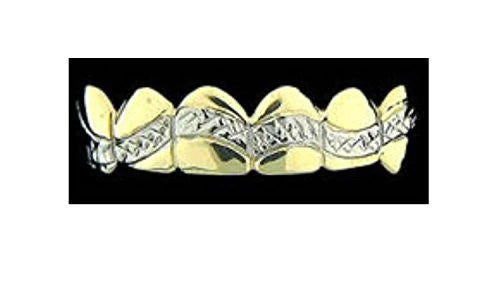 Gold Teeth Caps Grillz mold kit 6 teeth Grills /a12