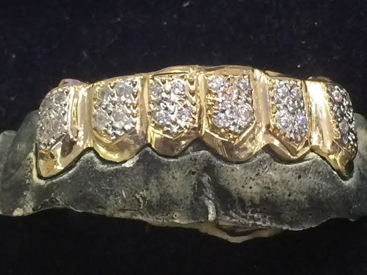 Gold Teeth Caps Grillz mold kit 6 teeth Grills /a 22
