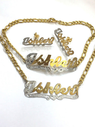baby gold plated 3 piece jewelry set personalized gift