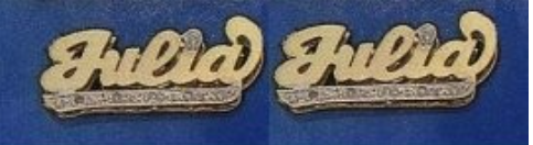 personalized name stud earrings /a3