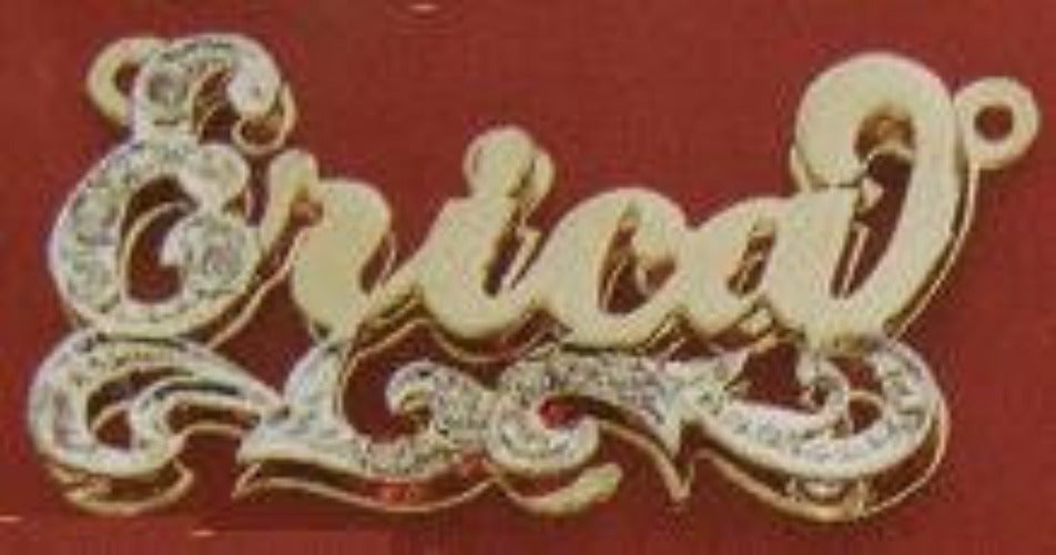Personalized 3D Double Plate Name Necklace / p30