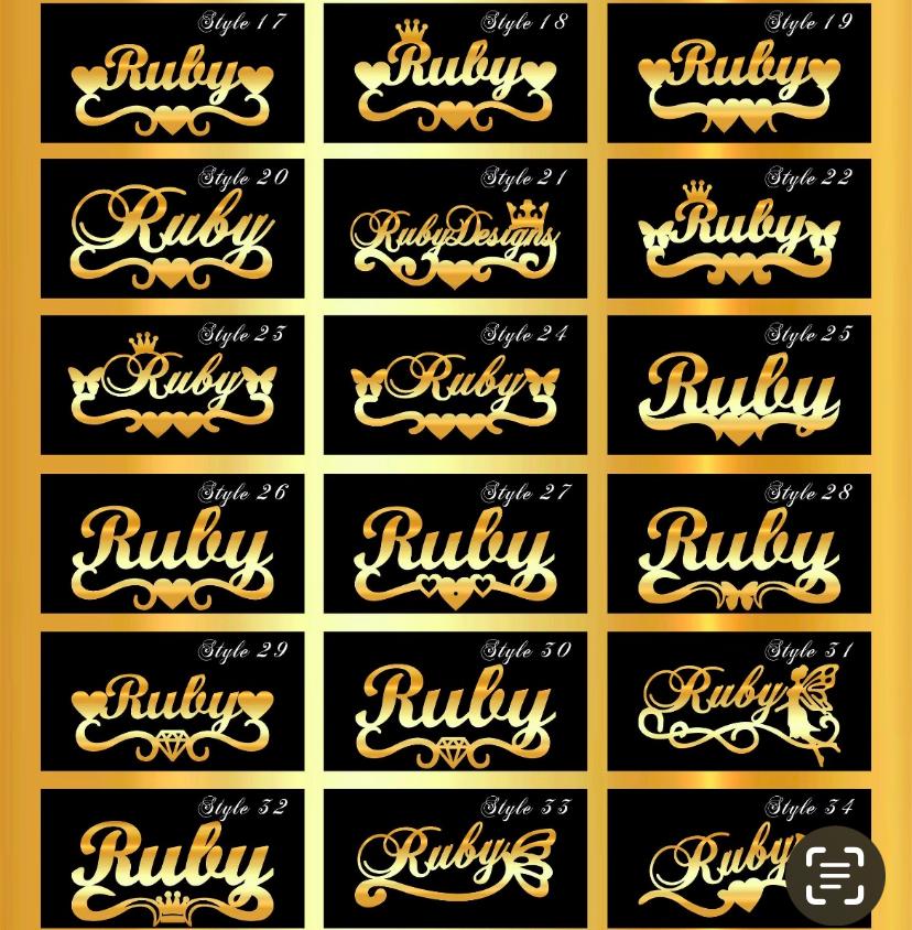 personalized name necklace plate single plate a3