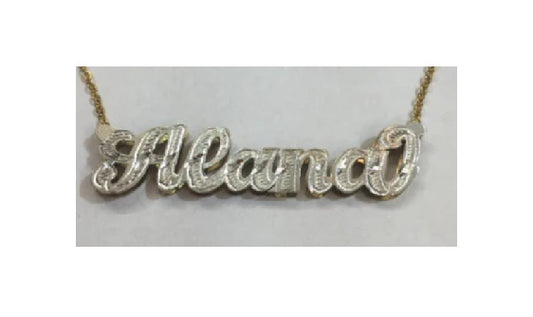 personalized gold name necklace clean design