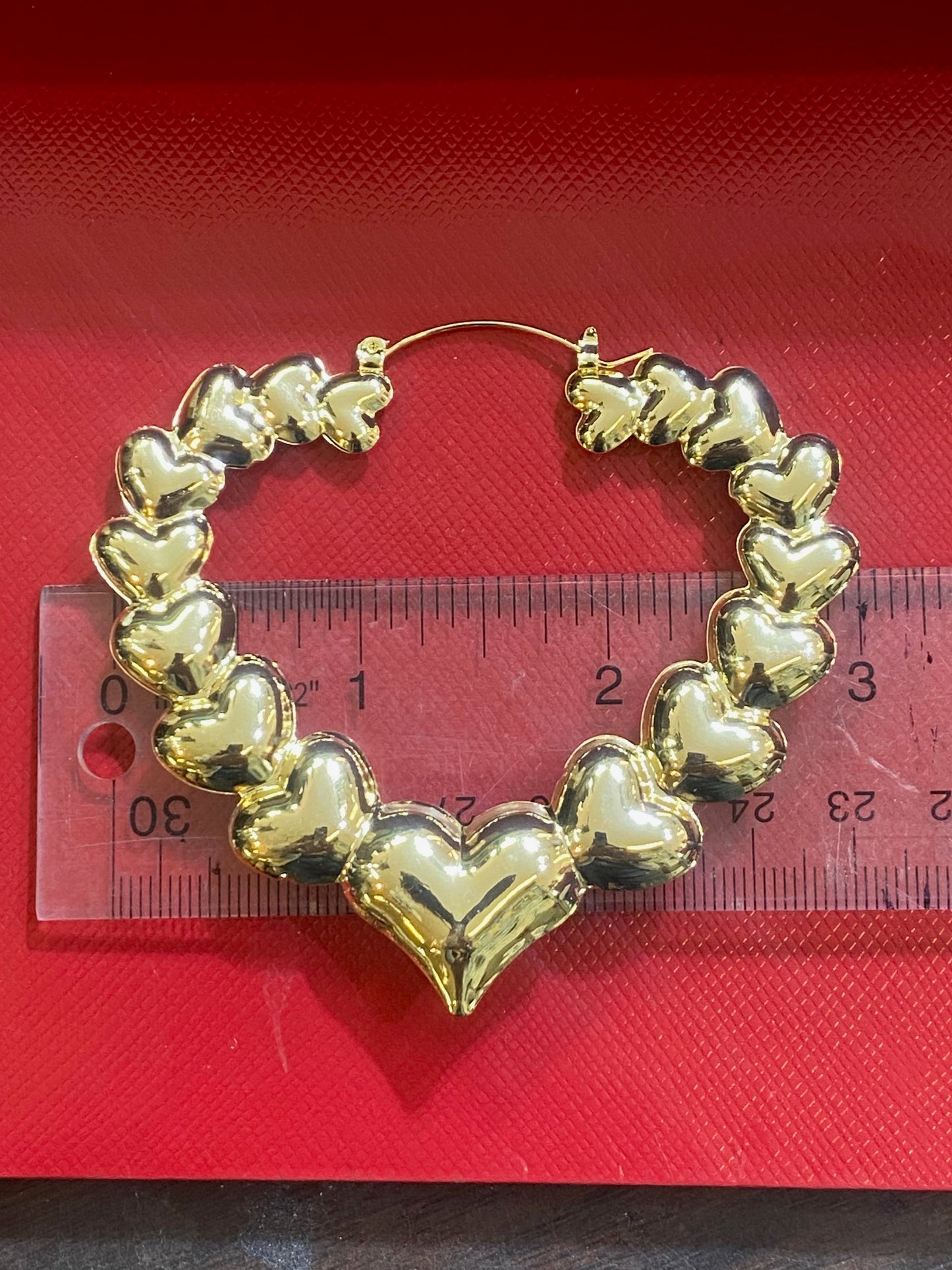 heart bamboo earring /a2