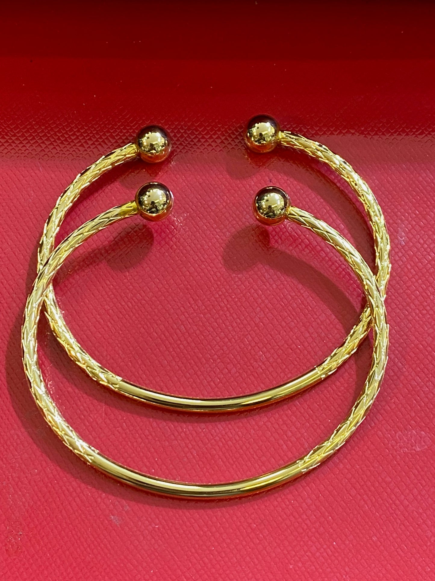 west indian bangles gold color never tarnish guarantee 7 to 7.5 inch wrist