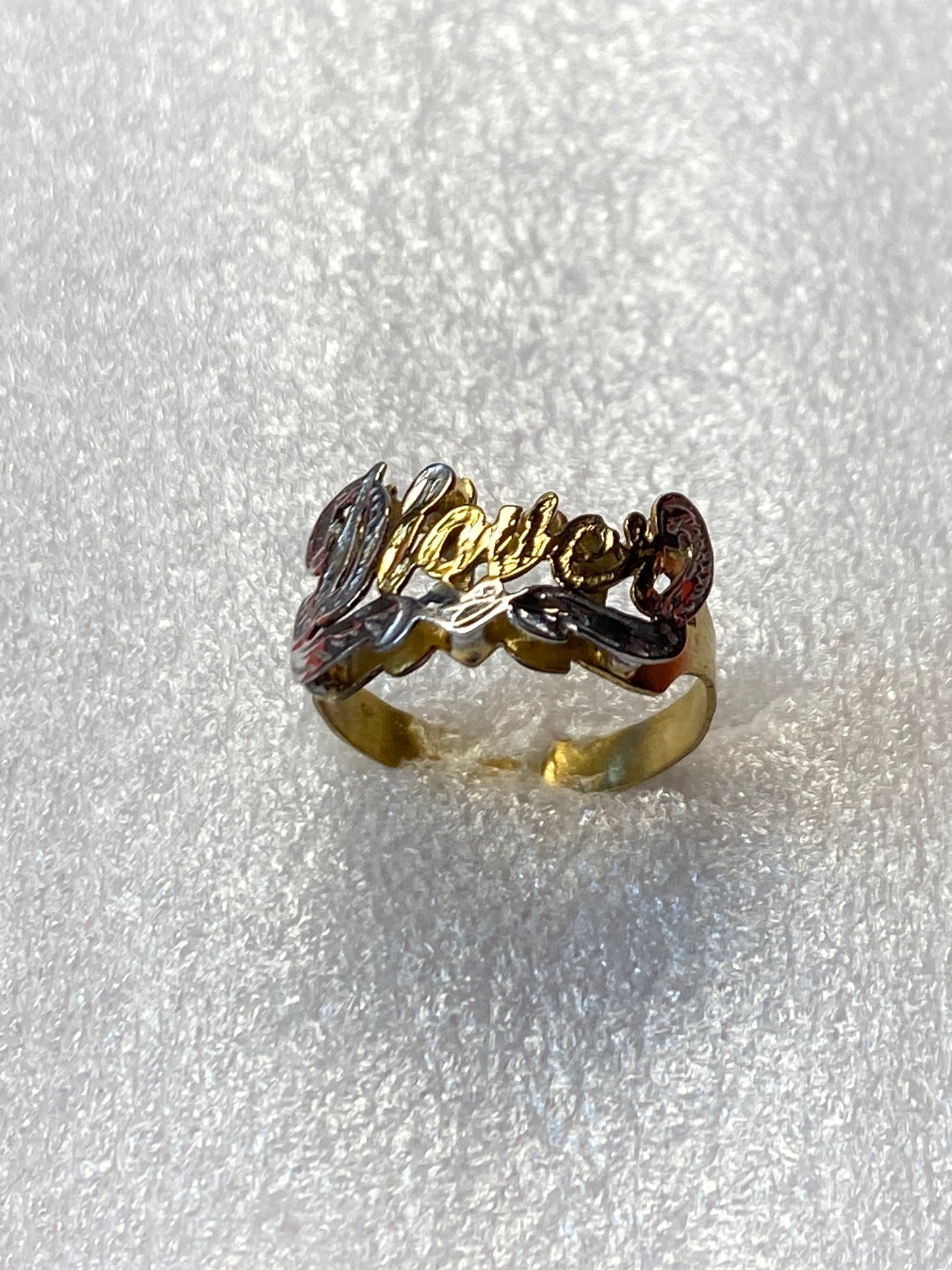 Personalized Name Ring (Round ) – Custom Gold Name Ring for Women
