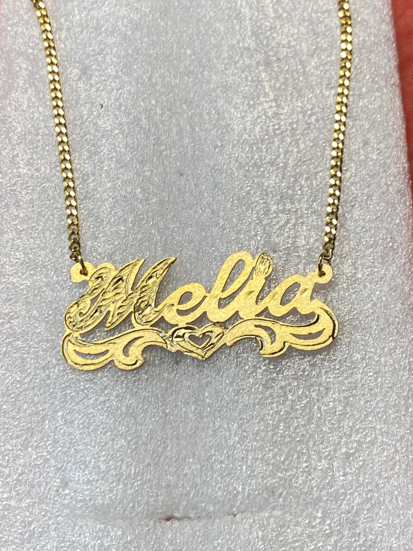 Personalized Name Necklace – Custom Nameplate Necklace Gold or Silver Gift for Her