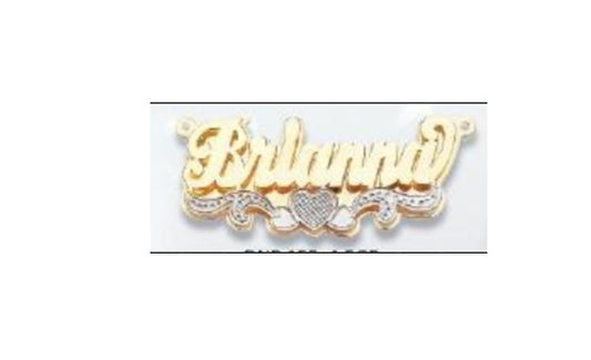 name necklace 10k 14k gold custom
