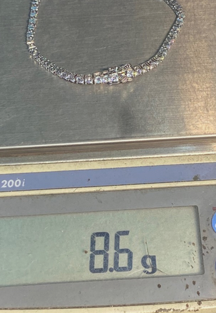 Women's Solid 925 Sterling Silver CZ Tennis Bracelet fancy /a4