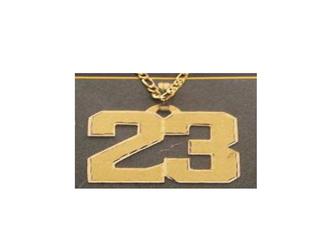 personalized sports number necklace