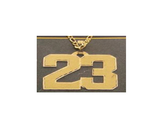 personalized sports number necklace