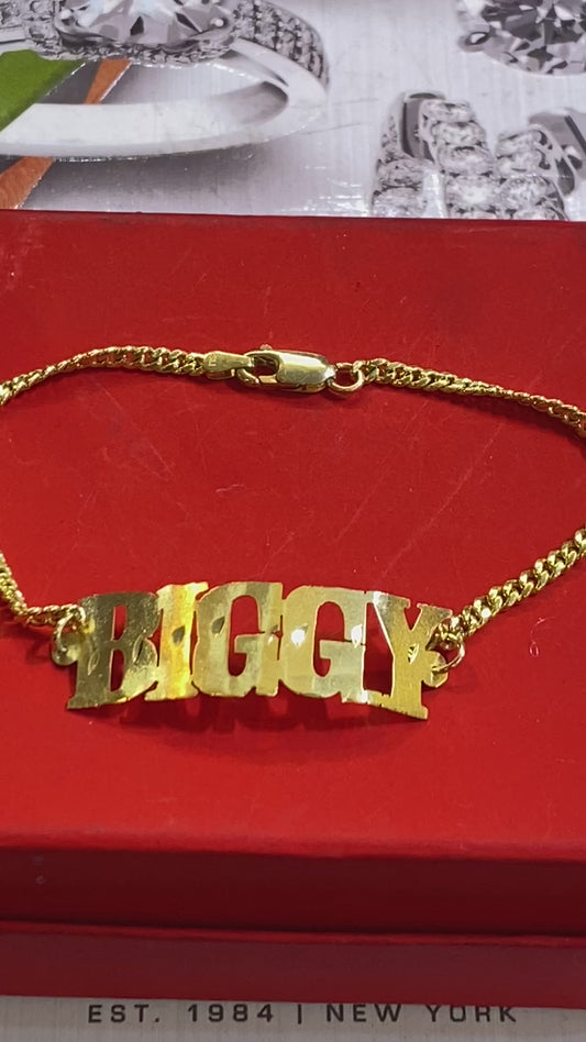 personalized single Name Bracelet name Plate for kids or teen or adult