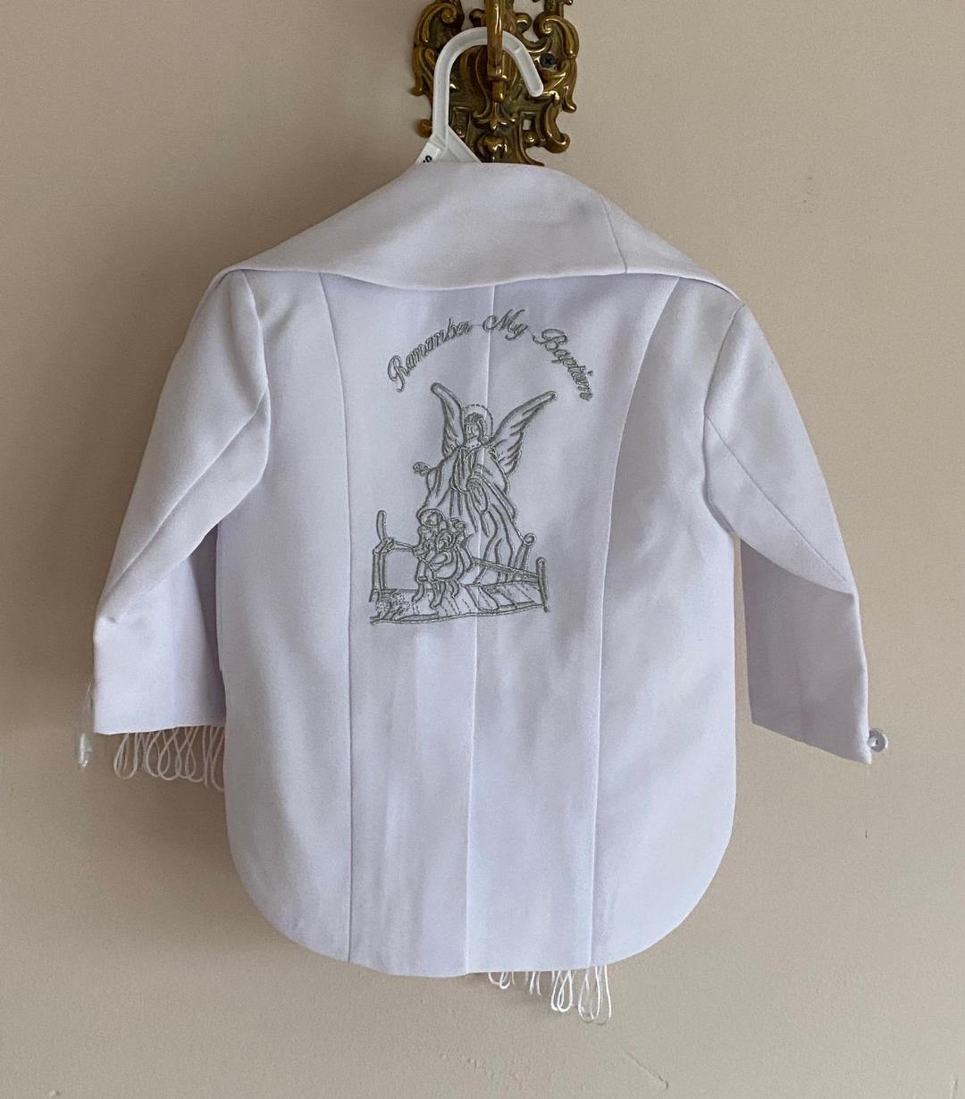 Baby Toddler Boys Easter Christening Baptism Tuxedo Suits White Cross small to 4t