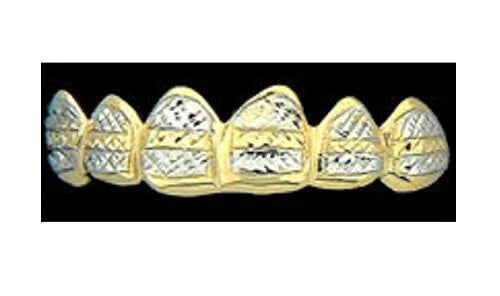 Gold Teeth Caps Grillz mold kit 6 teeth Grills /a14