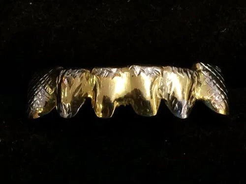 Gold Teeth Caps Grillz mold kit 6 teeth Grills /a4