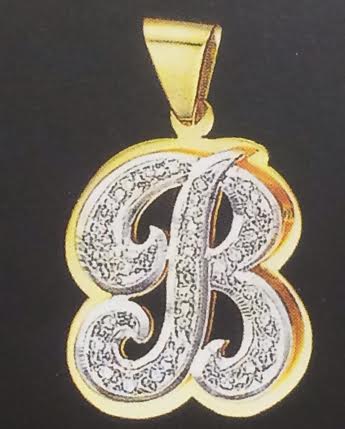 Personalized 14k Gold Overlay Double 3d Name Plate Necklace & Chain/ inital