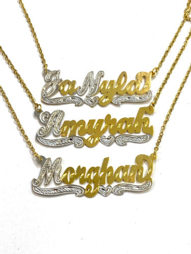 Personalized name necklace chain in gold custom jewelry gift